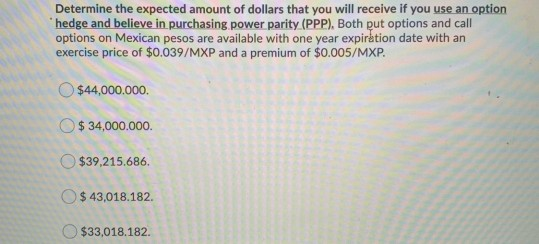 believe that IRP presently exists. The nominal annual interest rate in Mexico