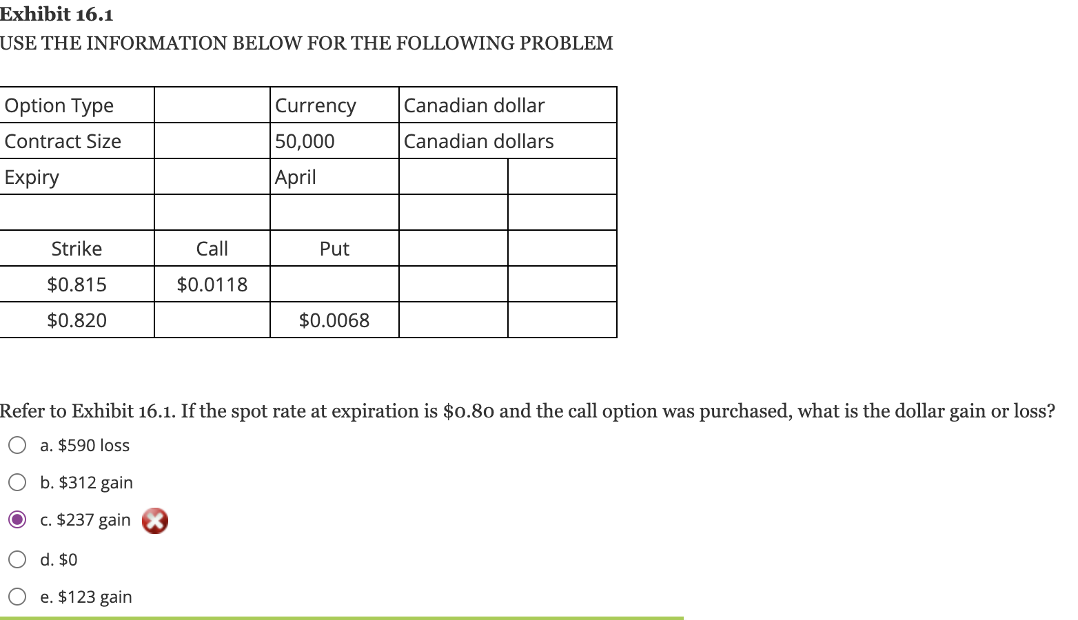 Exhibit 16.1 USE THE INFORMATION BELOW FOR THE FOLLOWING PROBLEM Refer