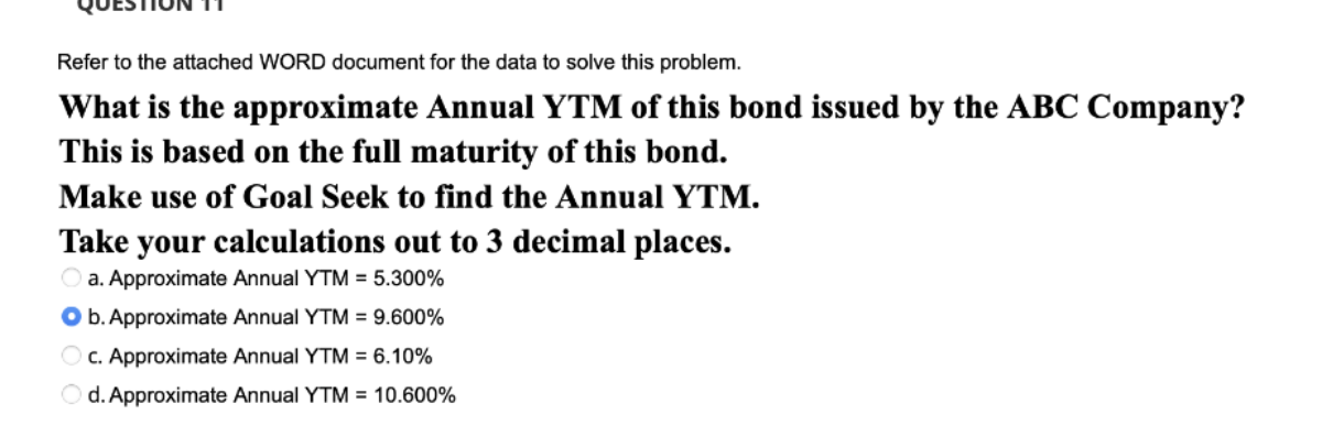 a bond in 2009 with a twelve-year maturity. As an investor, at