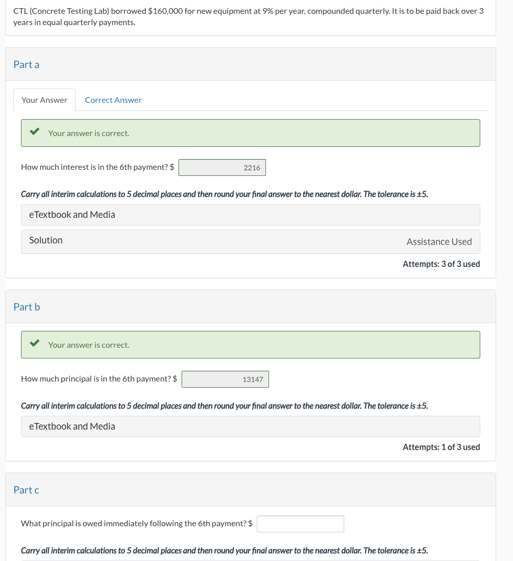 please help on part C! thank you CTL (Concrete Testing Lab) borrowed