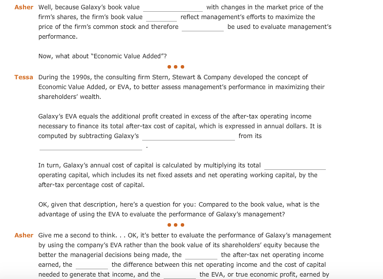 my reading of Galaxy's annual report? I've come across several unfamiliar terms,