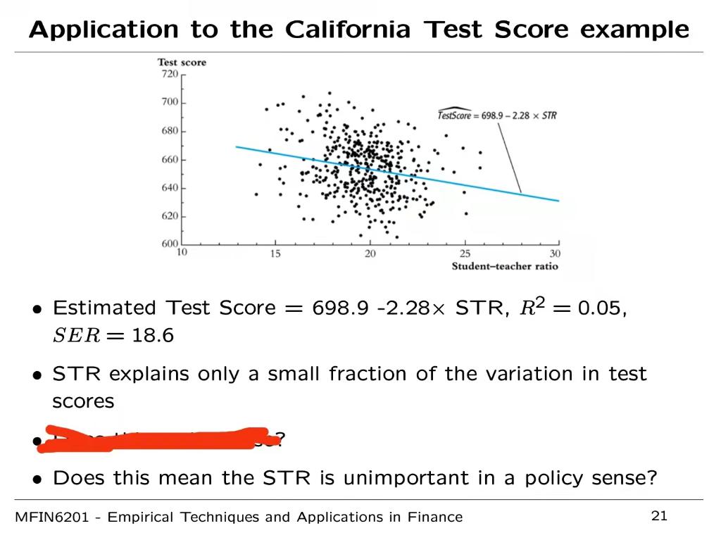Technical note: Why divide by n-2 instead of n-1? n SER= 1