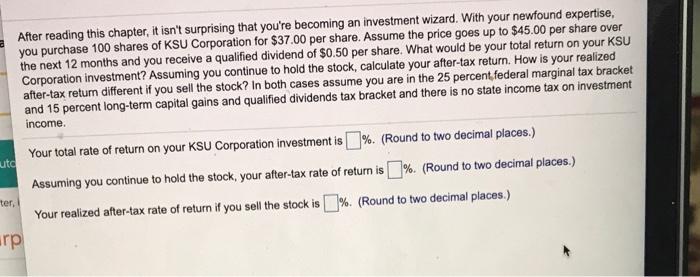  After reading this chapter, it isn't surprising that you're becoming an