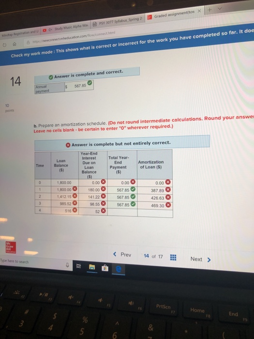 Spting Graded assignmenitonx httpsewconnect.mbeducation cornMew/connect html k my work mode: This shows
