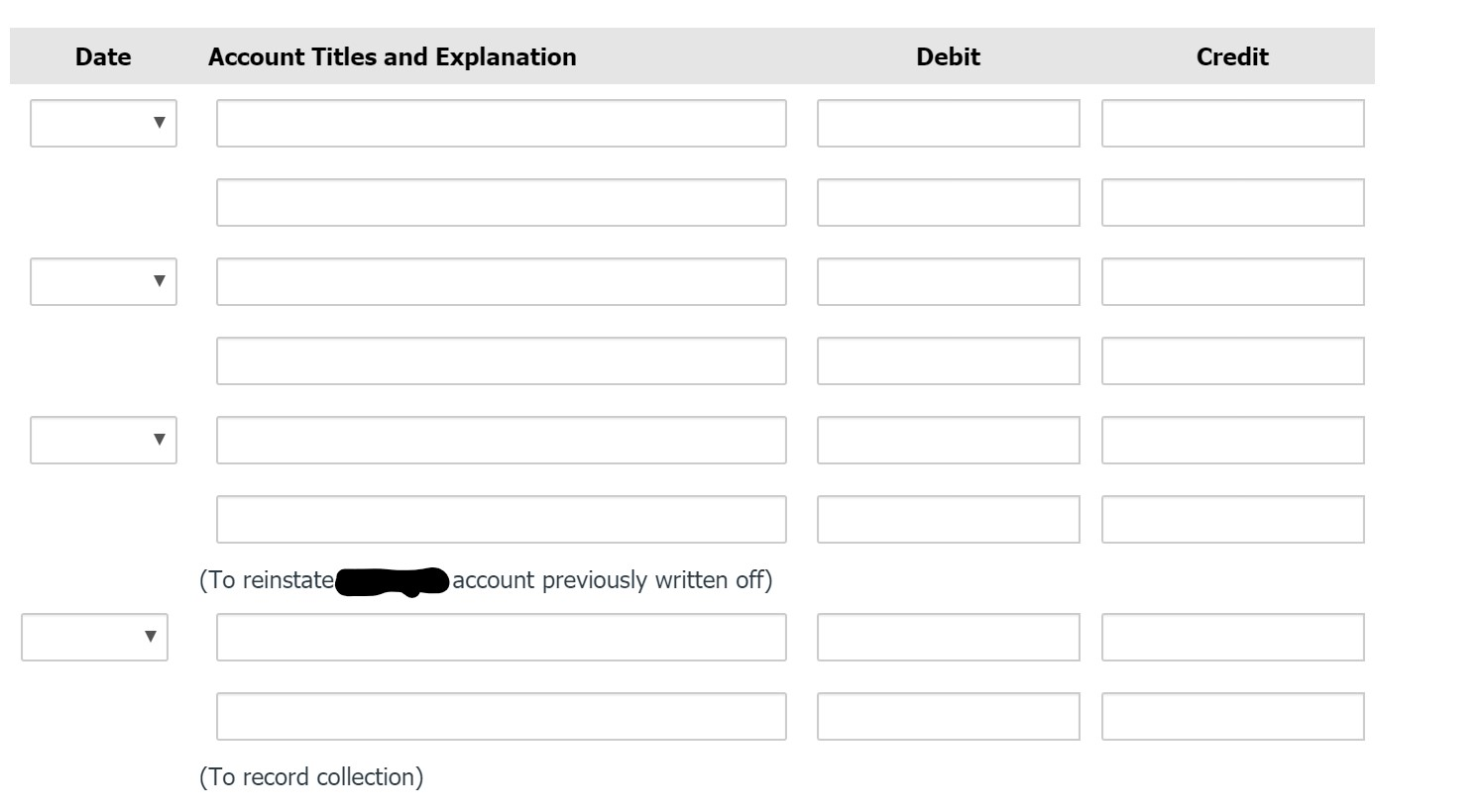  The Polar Trading Post, LLC uses the allowance method in accounting