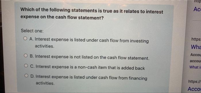 they are calculated using supporting schedules? Select one or more: A. Operating