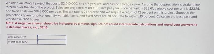 thank you for taking the time! We are evaluating a project that