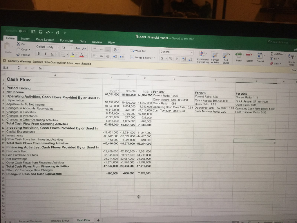 statement, balance sheet, and cash flow statement) in the company posted below: