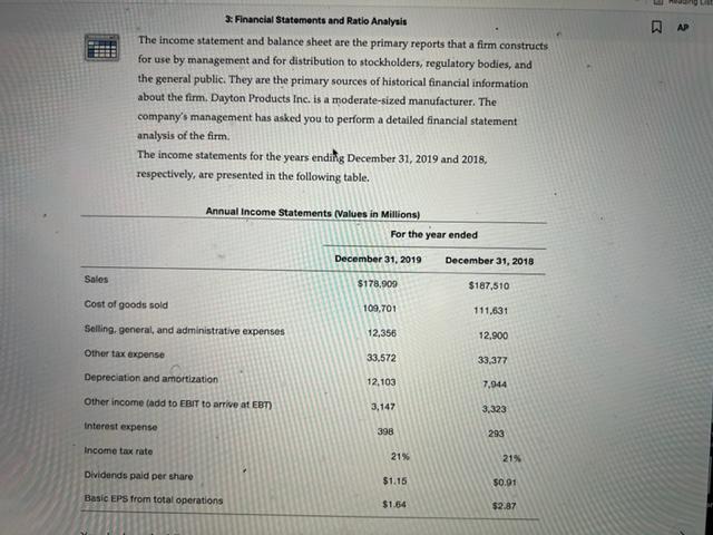 to Table 3.10 to model the following: 1. A multiple-step comparative income