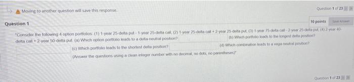  Moving to another question will save this response. Question 1 of