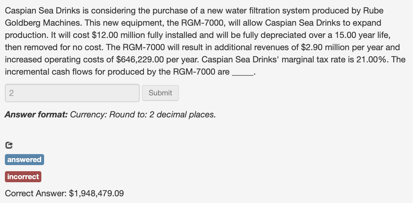 The correct answer is $1,948,479.09 please show all steps on how to