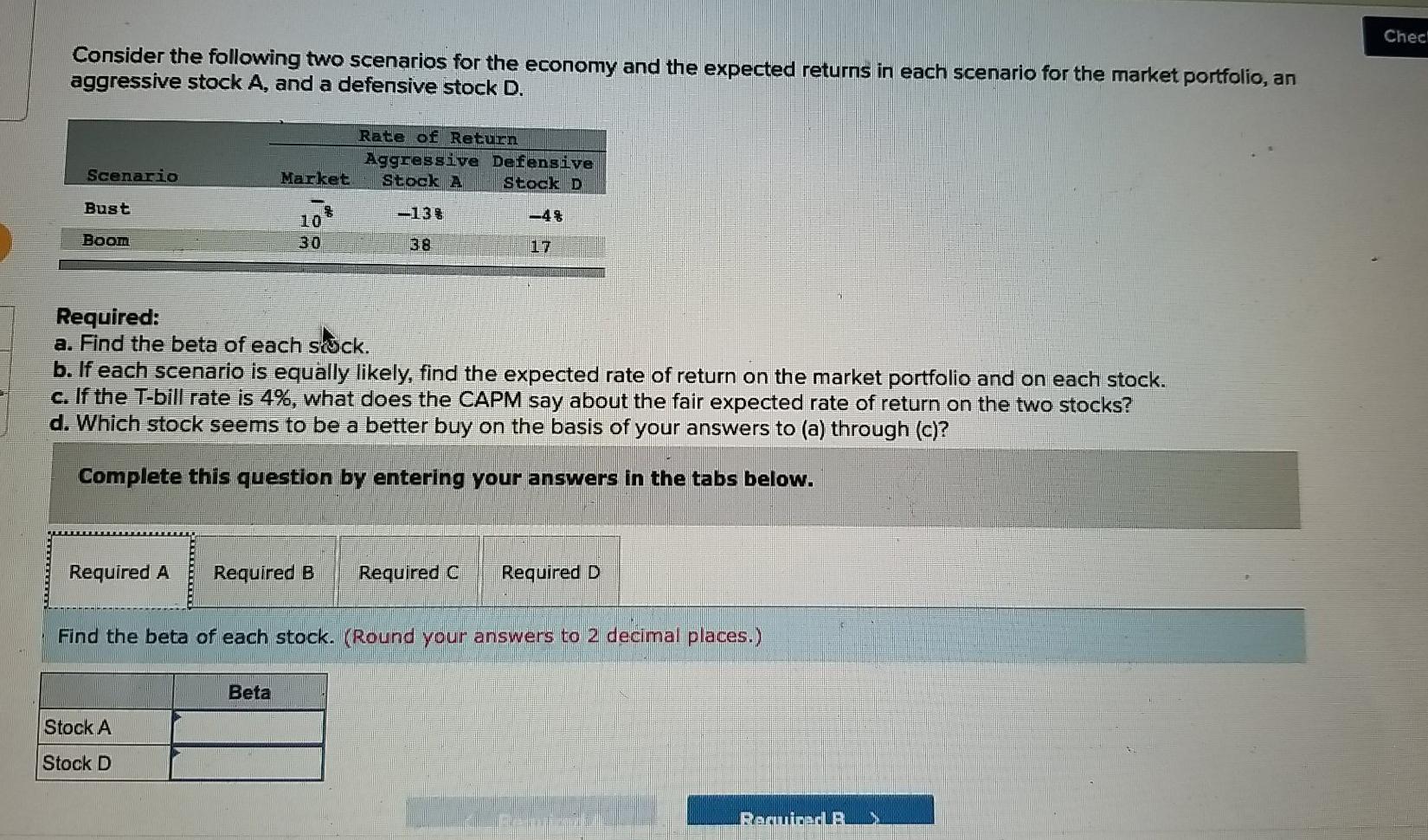 please help its 1 question with parts A, B,C,D Chec! Consider
