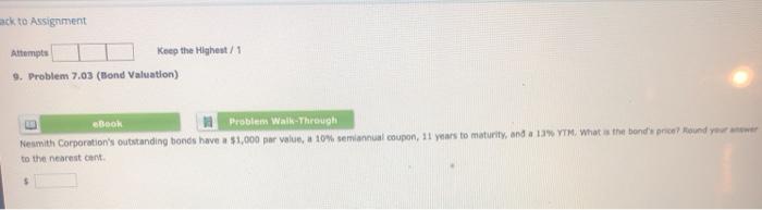 a $1,000 par value, 12 years to maturity, and an 8% annual