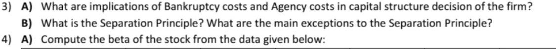 Only Question 3 A and B Please try to give typed answer