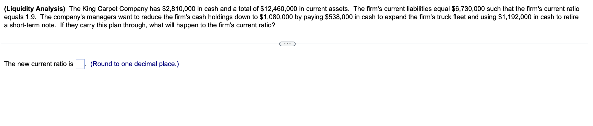 analysis) The balance sheet for Larry Underwood Motors shows a book value