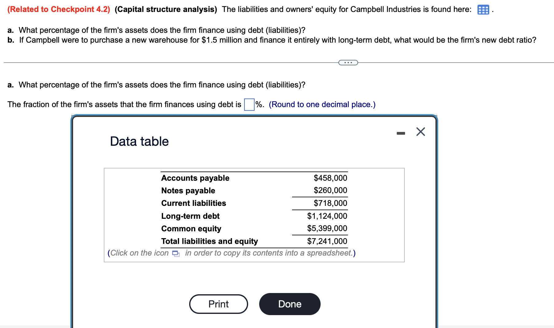 of stockholders' equity (book value per share total shares outstanding) of $1,333,000.