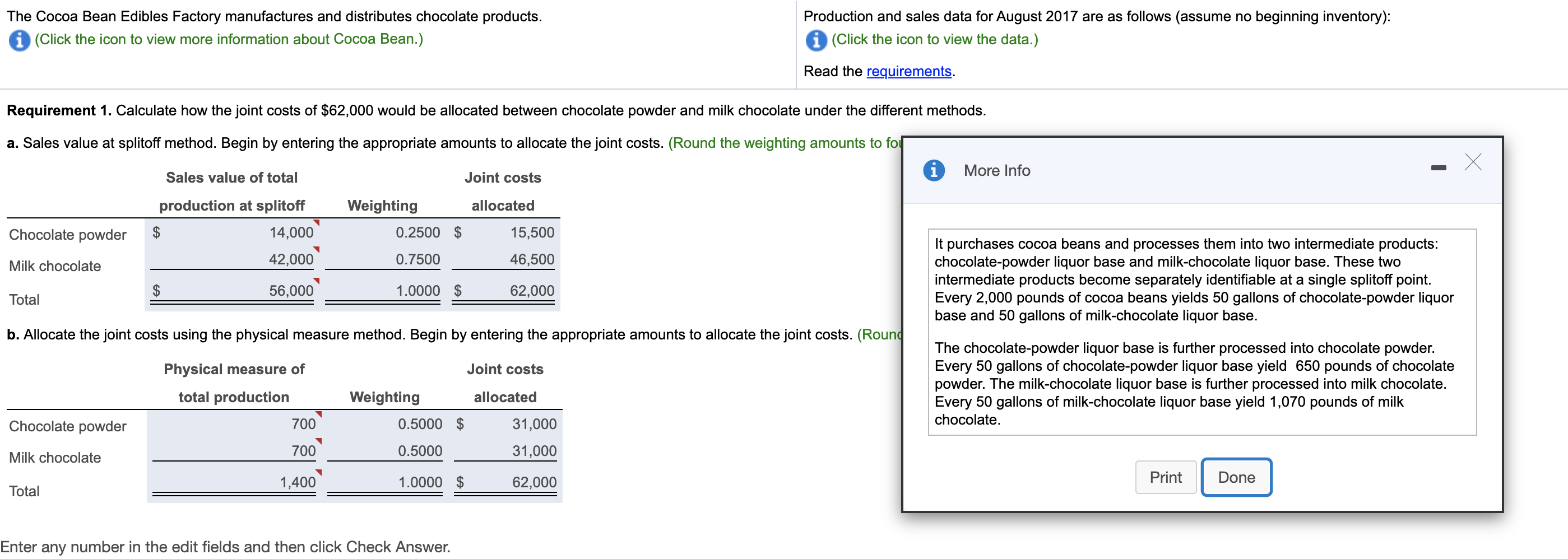  I NEED HELP WITH REQUIREMENT 2 AND 3 PLEASE. The Cocoa