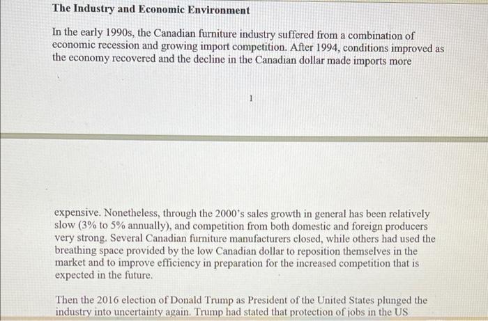 THE FILMORE FURNITURE COMPANY (2022) Over the past few years, Mr. Jeffery