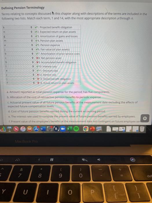  Defining Pension Terminology Terms relating to concepts discussed this chapter along