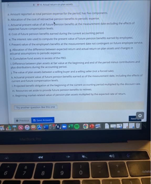 with descriptions of the terms are included in the following two lists.