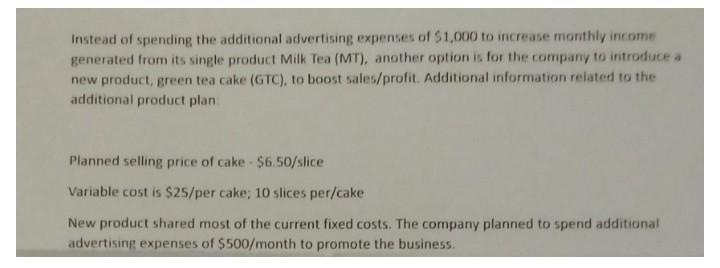  ANSWER: BREAK - EVEN QUANTITY for MT 1685 BREAK - EVEN