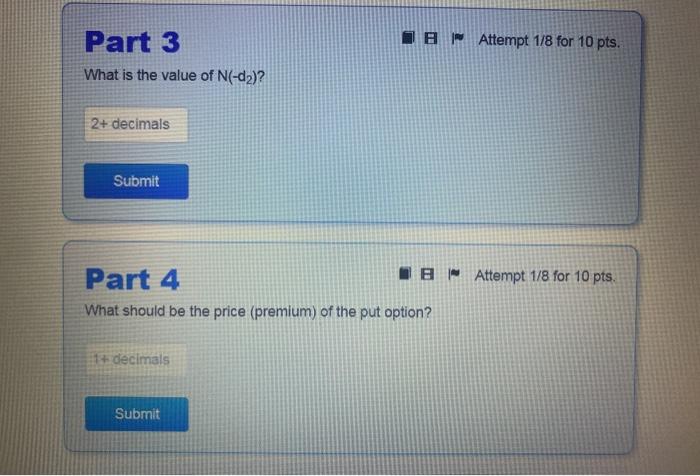 Intro The current price of a stock is $106 and the annual