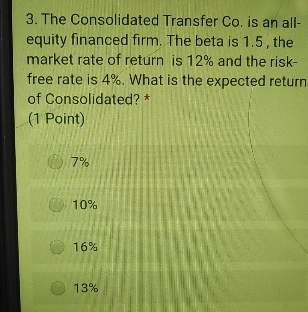  answer quickly please my exam is now please 3. The Consolidated