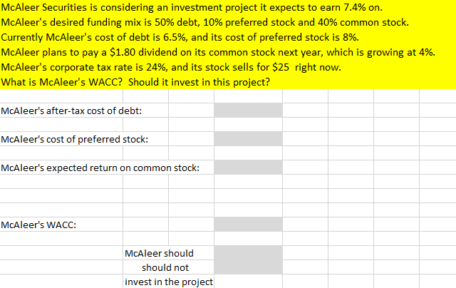 Please show all your work and formulas extended out as much as