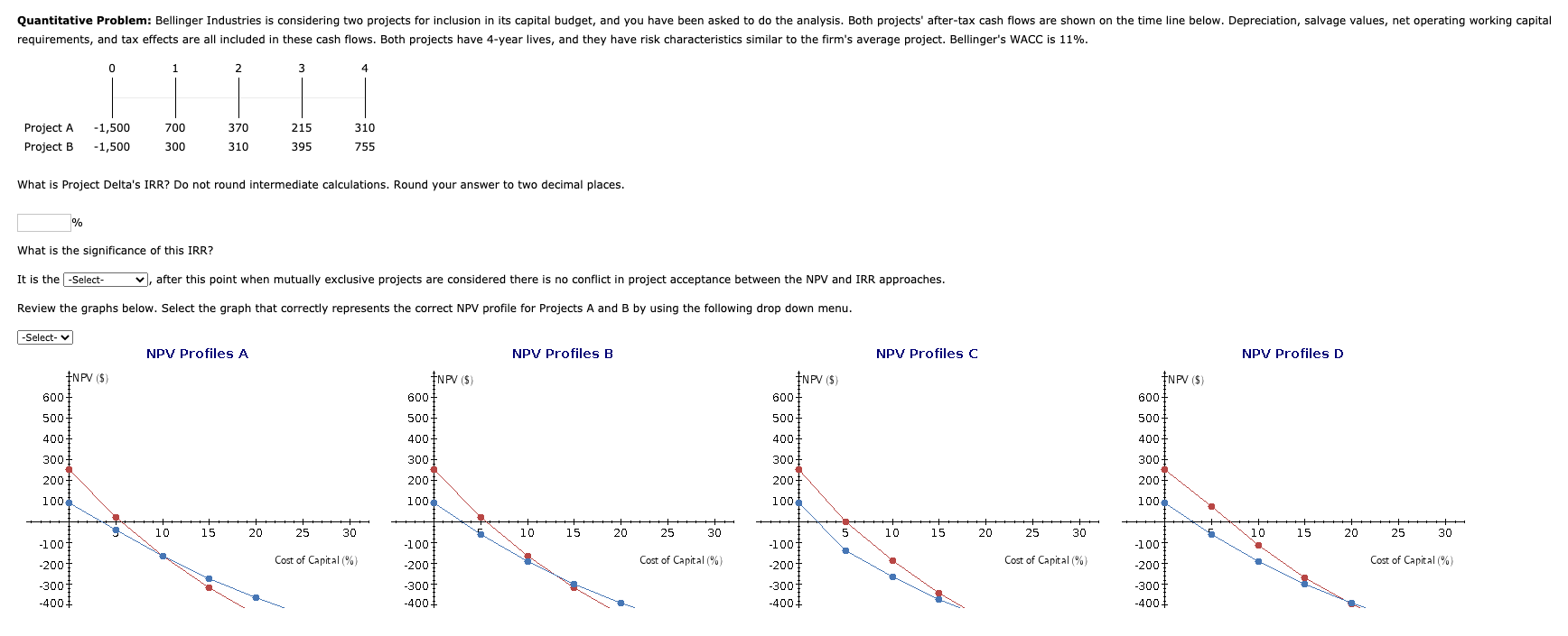 What is the answer to these questions? Quantitative Problem: Bellinger Industries is
