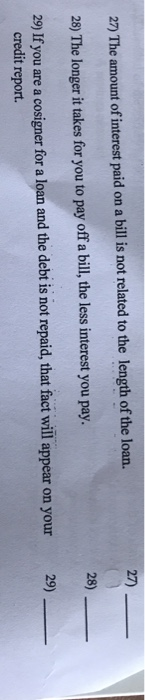 statement is false. 19) 19 Using the simple interest formula, the interest