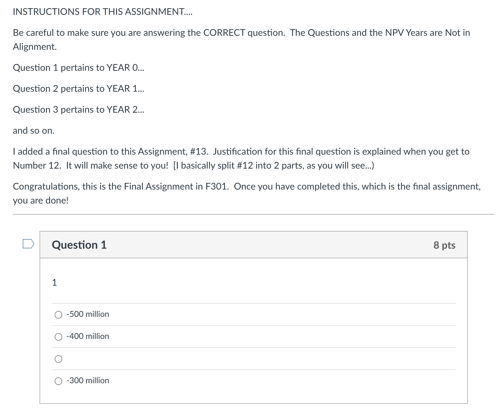 million Question 3 8 pts 3 -30 million -45 million -55.6 million