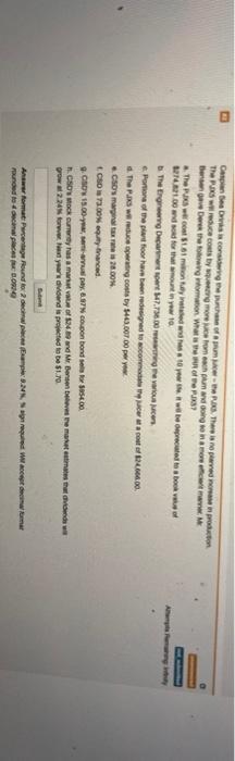 please list steps B Chris is considering the production The Co by