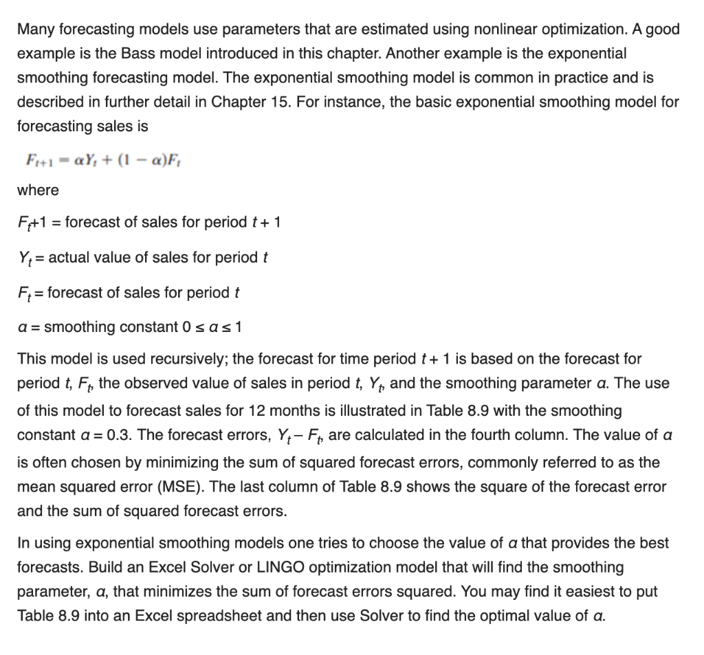 (Y) 17 Week (t) 1 2 3 4 5 6 7 8