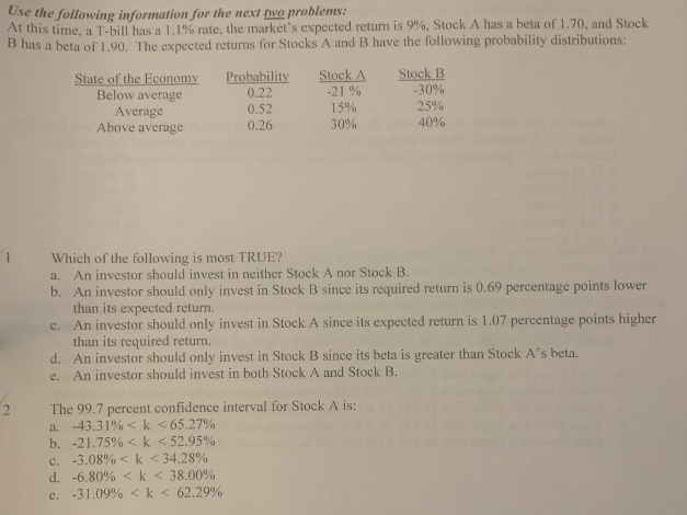 I would appreciate the worked out steps for each answer please.