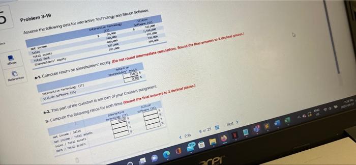  Assume the following data for Interactive Technology and Silicon Software. Interactive