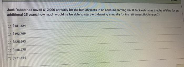 13 pleaes show work Jack Rabbit has saved $12,000 annually for the