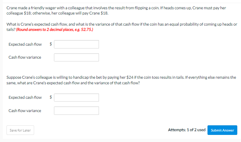  Crane made a friendly wager with a colleague that involves the