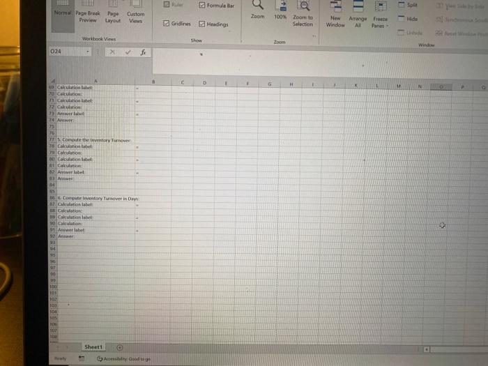 is taken from the financial statements of a company for its most