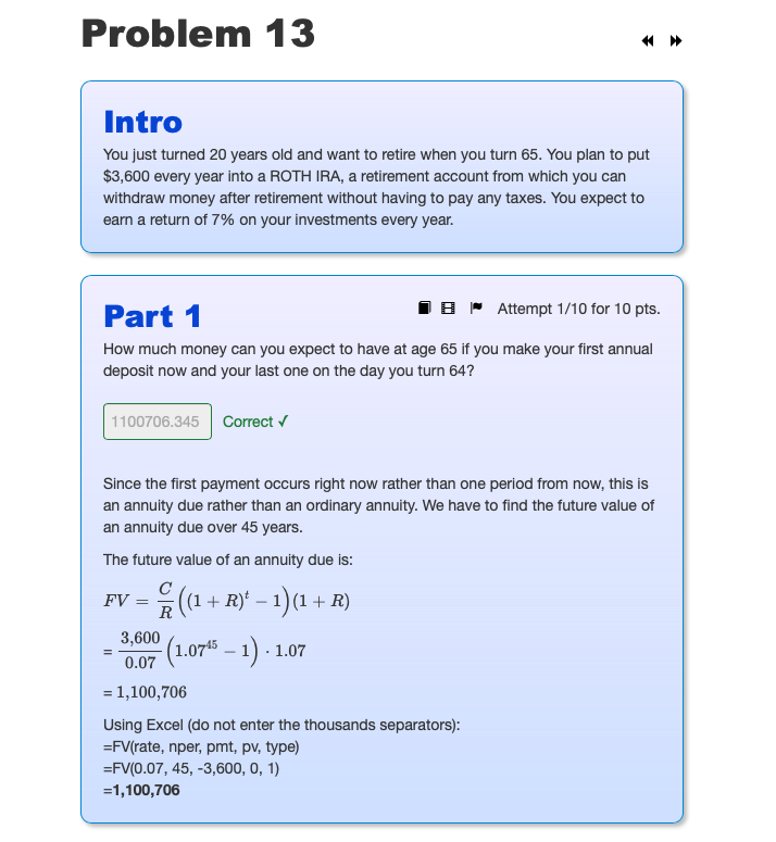 NEED SECOND PART ANSWERED ASAP PLEASE!! Problem 13 Intro You just