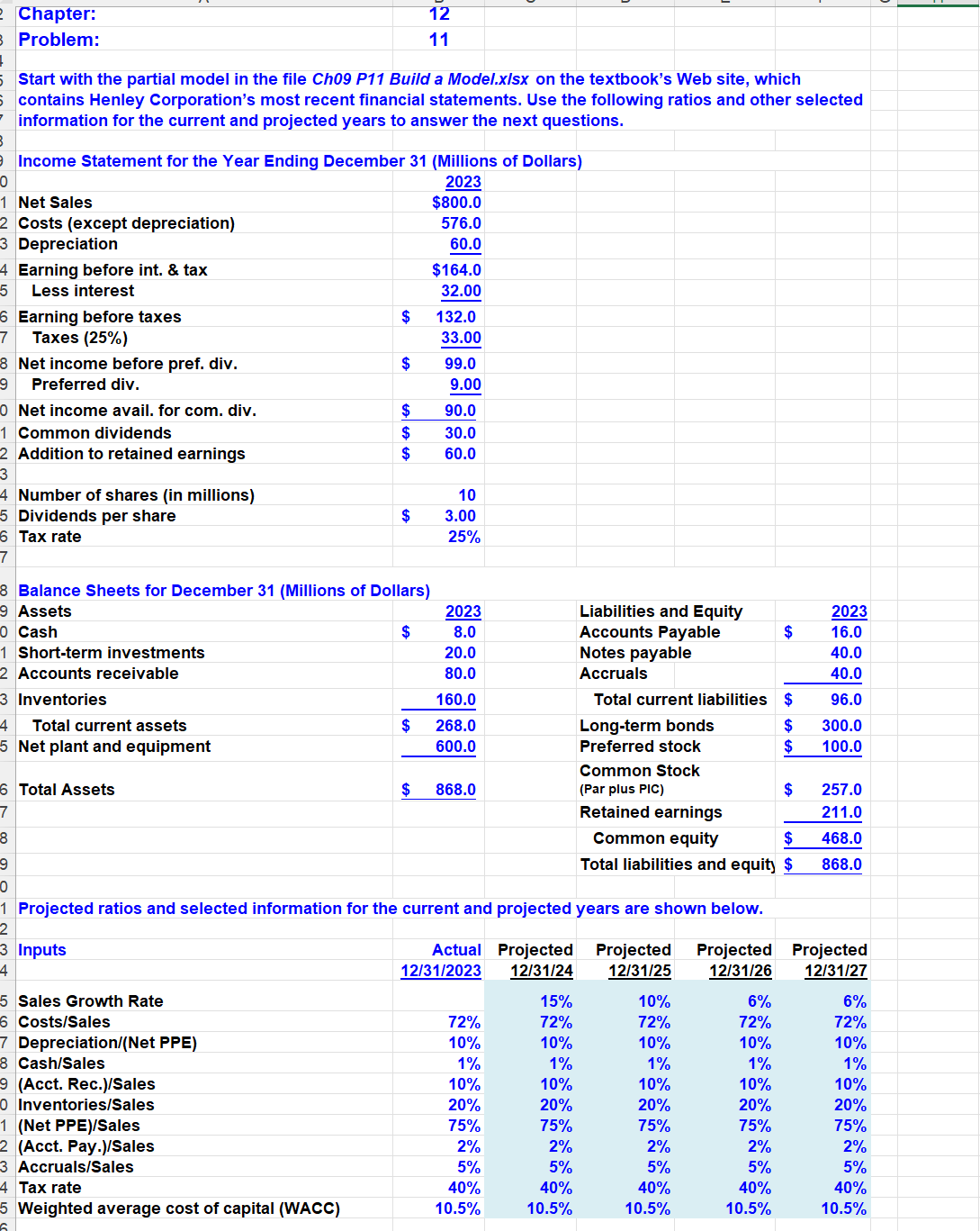 of how each answer was gotten. The question starts from the bottom