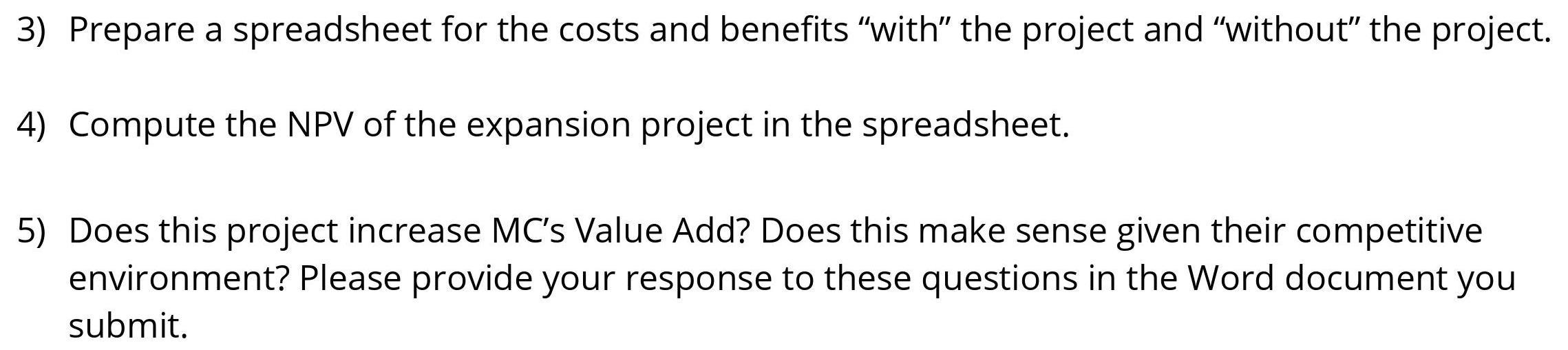 how to decide whether a project is Net Present Value positive or