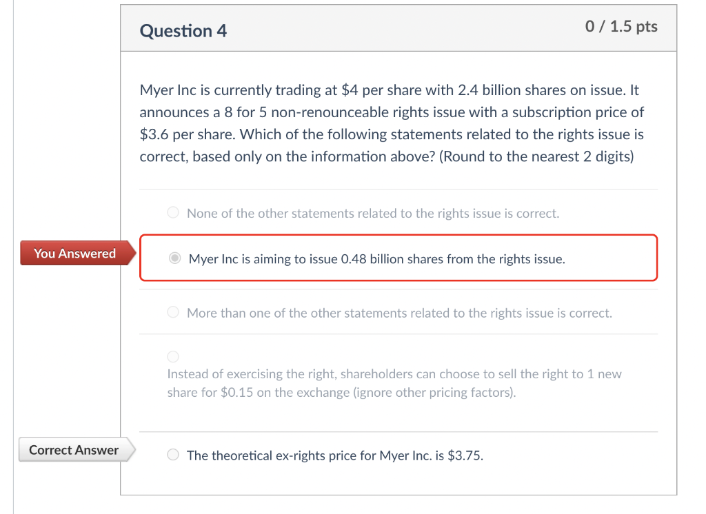 please explain why it isnt the fourth option ONLY. Myer Inc is