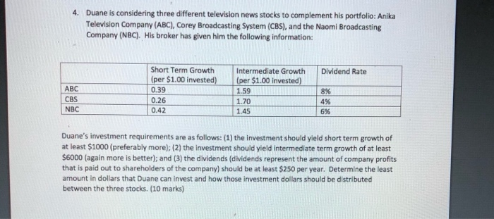  A. Formulate this problem algebraically B. Solve this problem using Excel