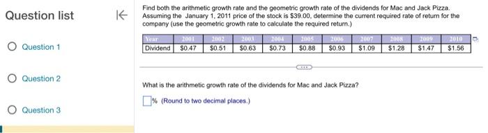  Question list Question 1 Question 2 Question 3 Find both the