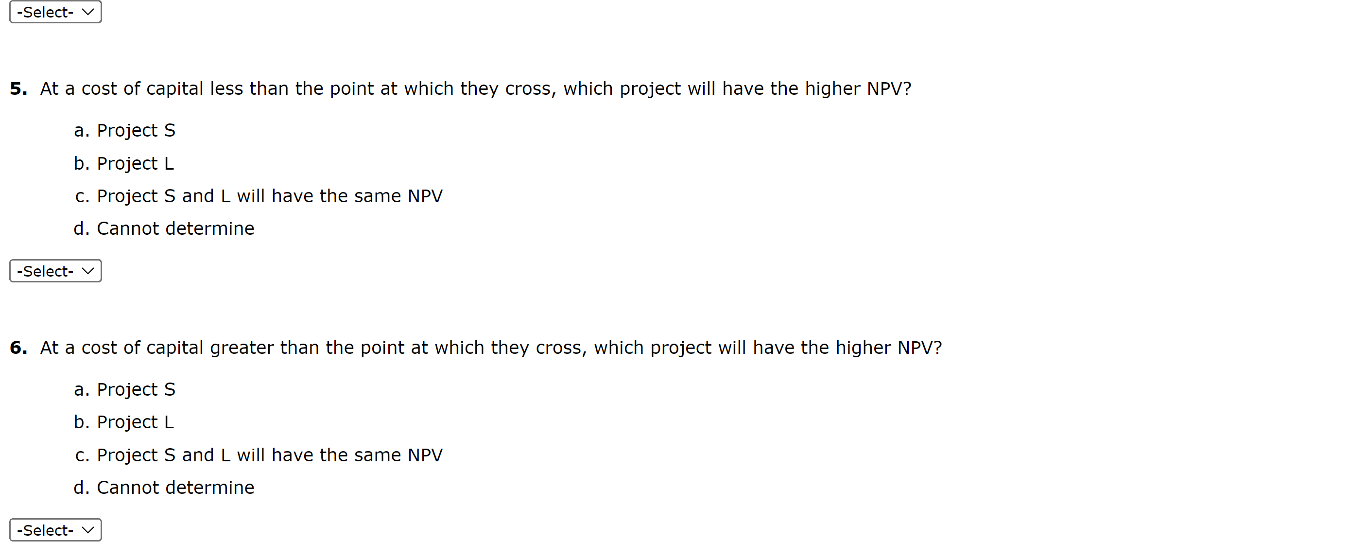 and $675. The red curve (labeled "S") depicts the NPV for a