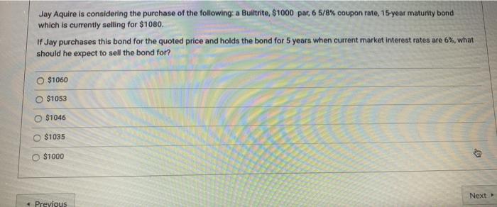 16 pleaes show work Jay Aquire is considering the purchase of the