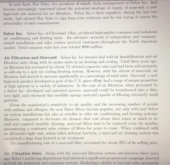  help me answer question 8. thank you In mid-April, Ray Soles,