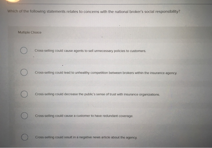 cross-selling of insurance policies, and answer the corresponding questions about the managers