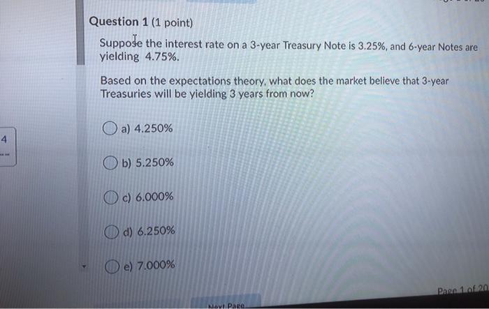 need help with question 1 and 2 Question 1 (1 point) Suppose