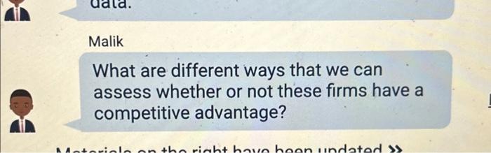  Malik What are different ways that we can assess whether or
